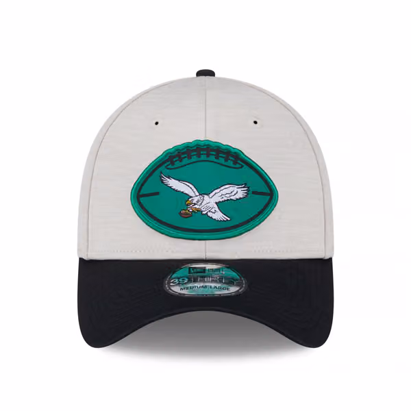 Philadelphia Eagles Historic 2024 NFL Sideline New Era 39THIRTY Flex Cap view 3