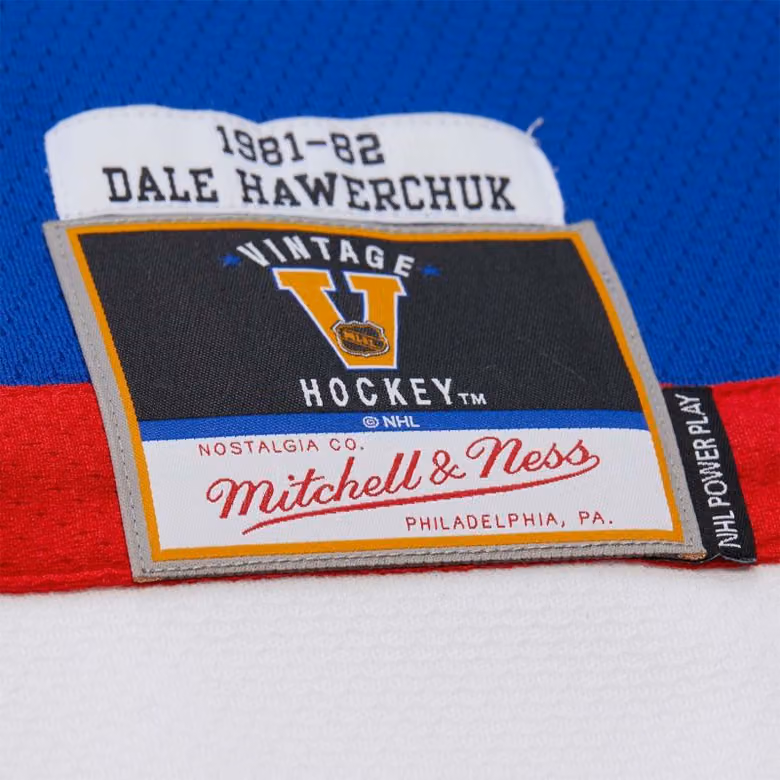 Dale Hawerchuk #10 Winnipeg Jets 1981-82 Premium Power Play NHL Jersey Blue view 3