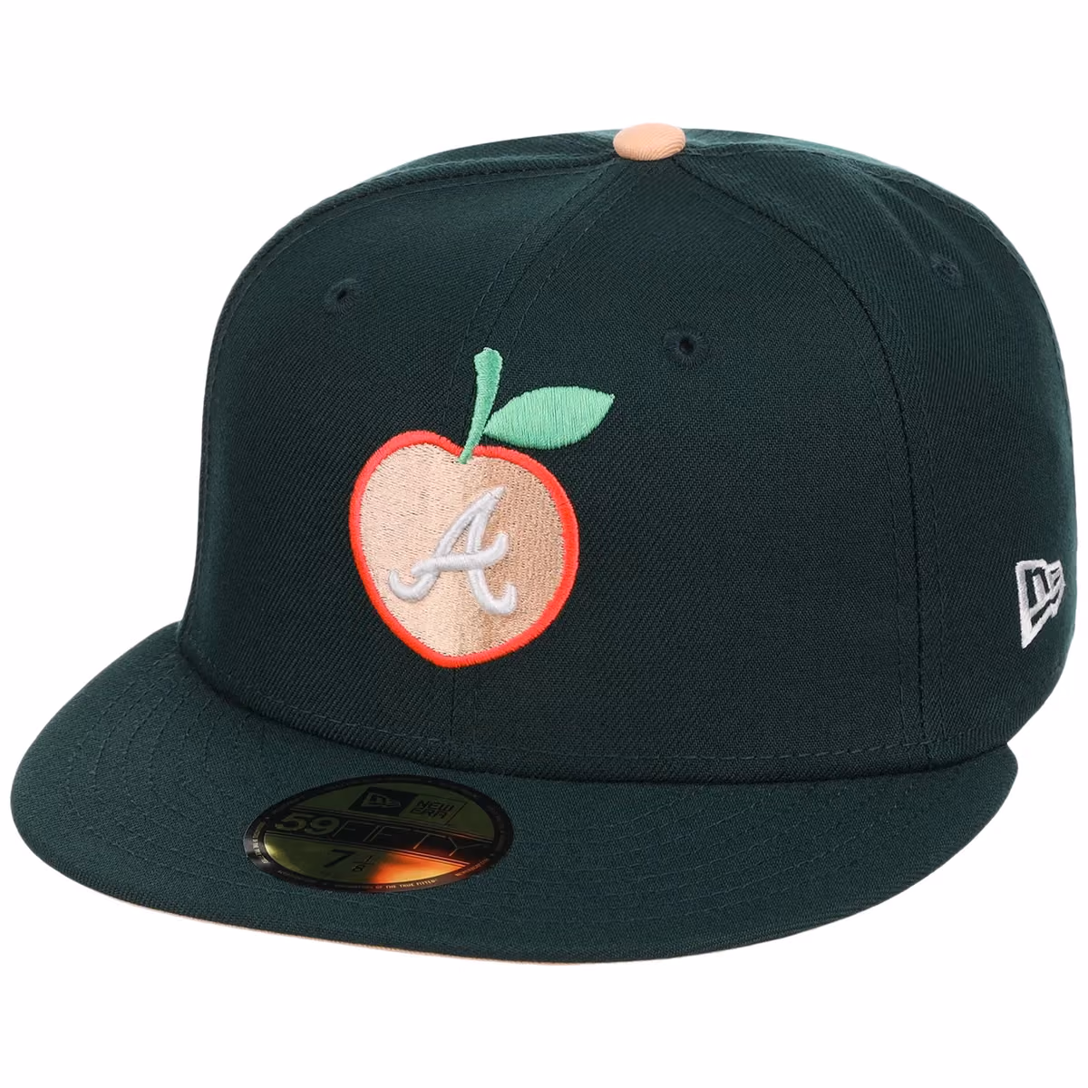 Atlanta Braves Peach Atlanta Crown the City New Era 59FIFTY detail view
