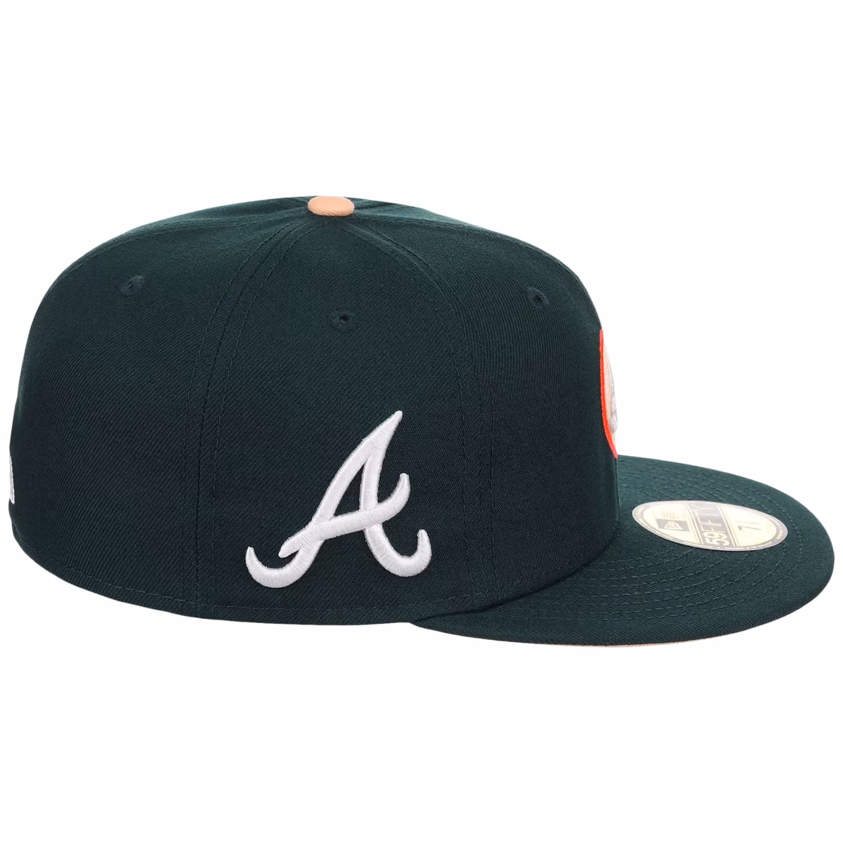 Atlanta Braves Peach Atlanta Crown the City New Era 59FIFTY detail view