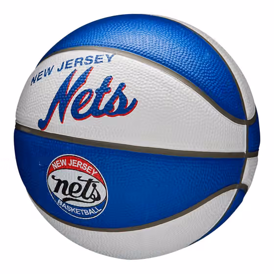 New Jersey Nets NBA Retro Wilson Mini Basketball (Size 3) view 4