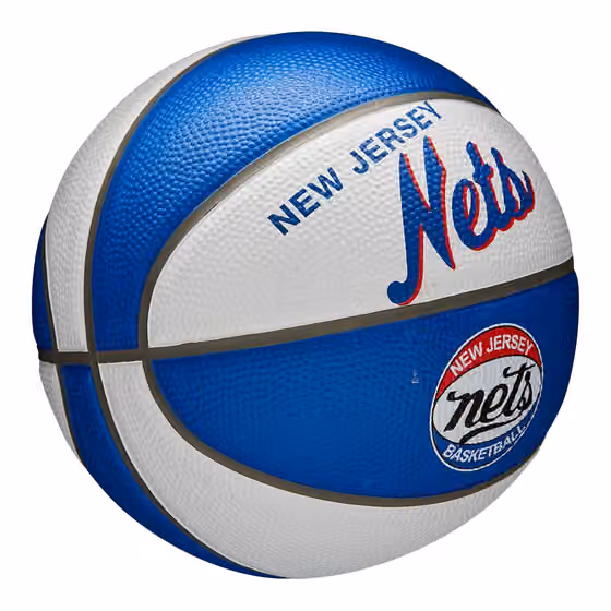 New Jersey Nets NBA Retro Wilson Mini Basketball (Size 3) view 3