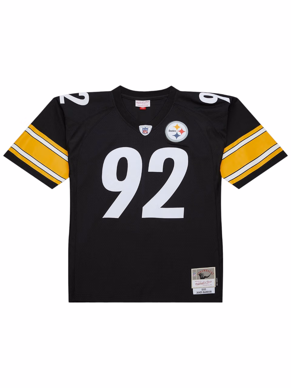 James Harrison #92 Pittsburgh Steelers 2005 Legacy NFL Jersey Black view 2