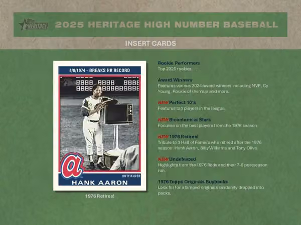 2025 Topps Heritage High Number Baseball MLB Hobby Box view 4