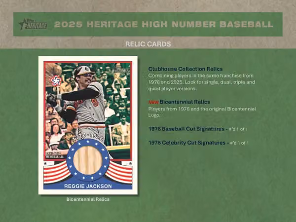 2025 Topps Heritage High Number Baseball MLB Hobby Box view 6