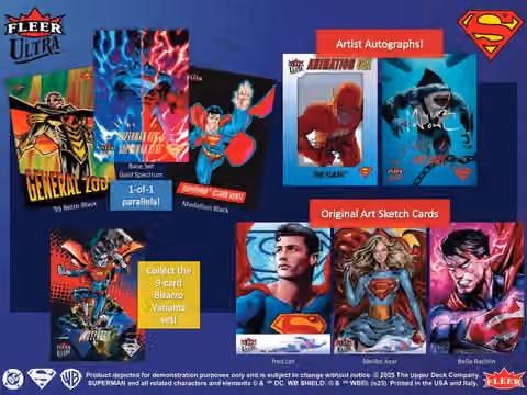 2025 Upper Deck Fleer Ultra Superman Hobby Box view 5