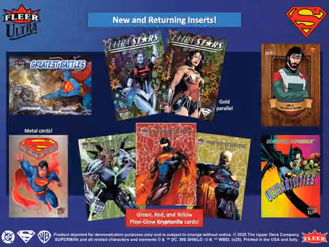 2025 Upper Deck Fleer Ultra Superman Hobby Box view 4