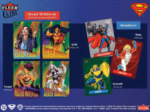 2025 Upper Deck Fleer Ultra Superman Hobby Box view 3