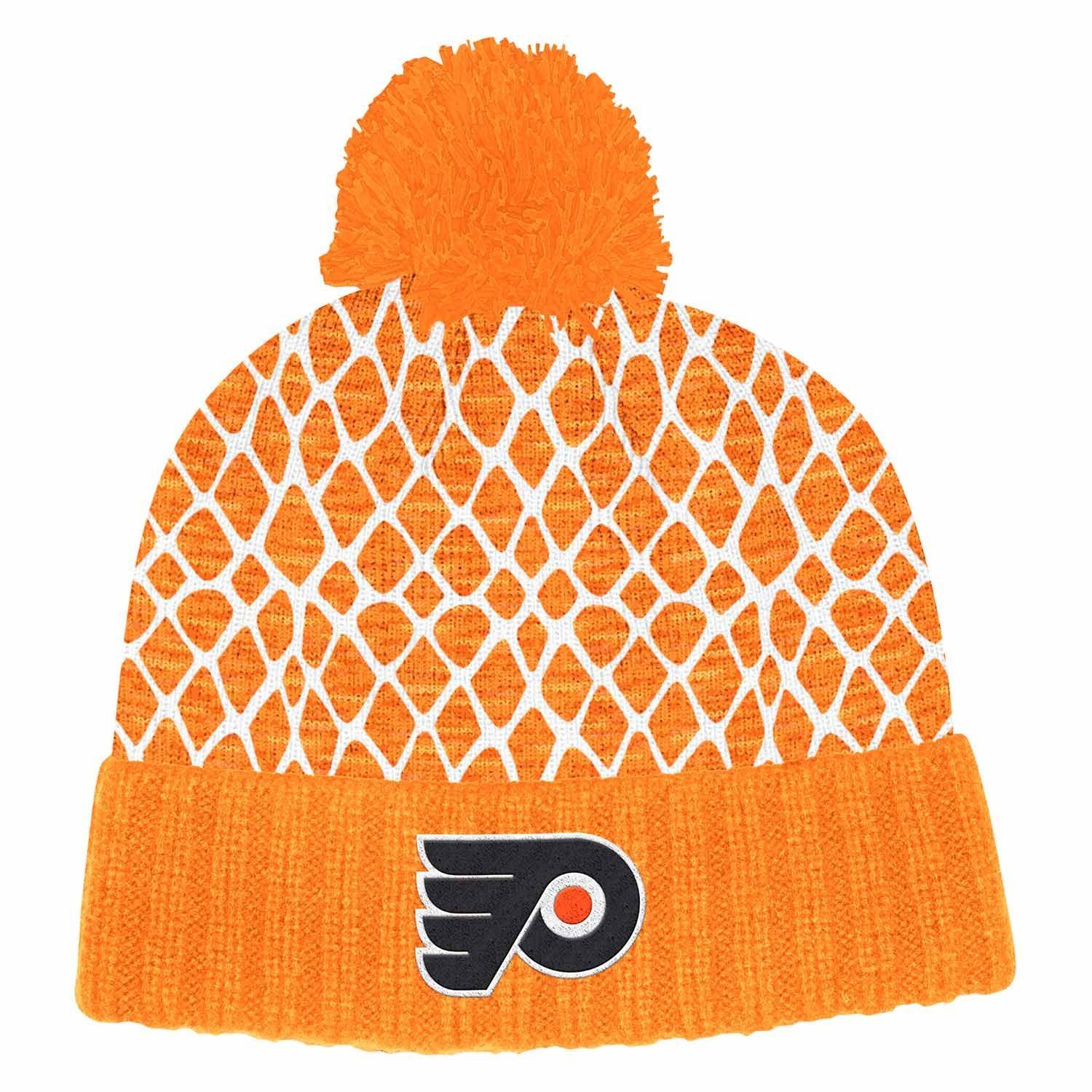 Philadelphia Flyers 2019/20 Goal Net NHL Knit Hat /w Pom product photo