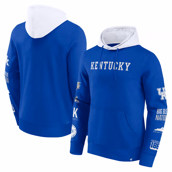 Kentucky Wildcats Colorblock Badge NCAA Hoodie view 1