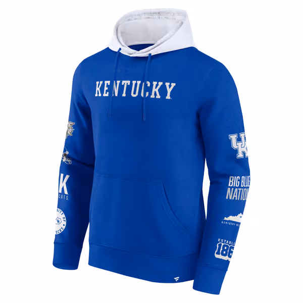 Kentucky Wildcats Colorblock Badge NCAA Hoodie view 2