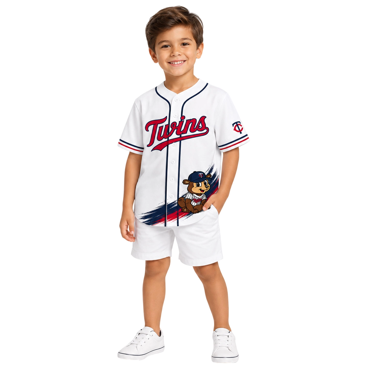 Minnesota Twins TC Bear Jersey Charming White