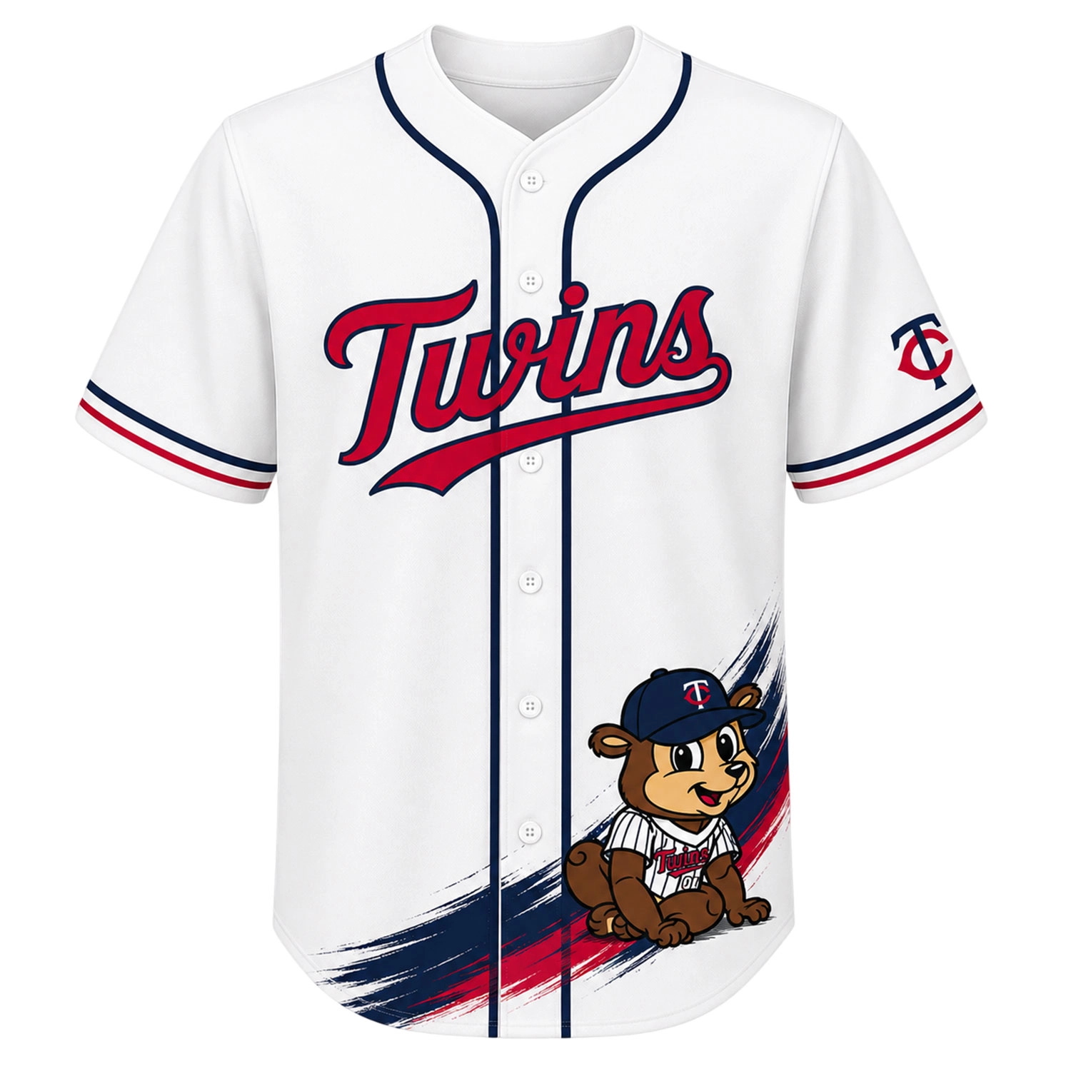 Minnesota Twins TC Bear Jersey Charming White