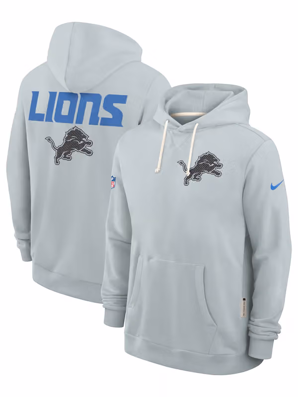 Detroit Lions 2026 NFL Rivalries Sideline Standard Issue Hoodie Gray view 1