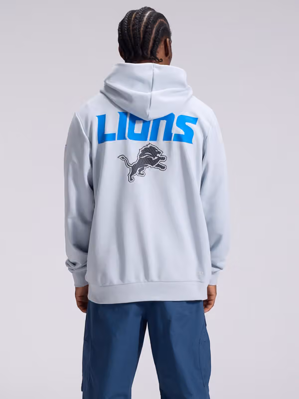 Detroit Lions 2026 NFL Rivalries Sideline Standard Issue Hoodie Gray view 3