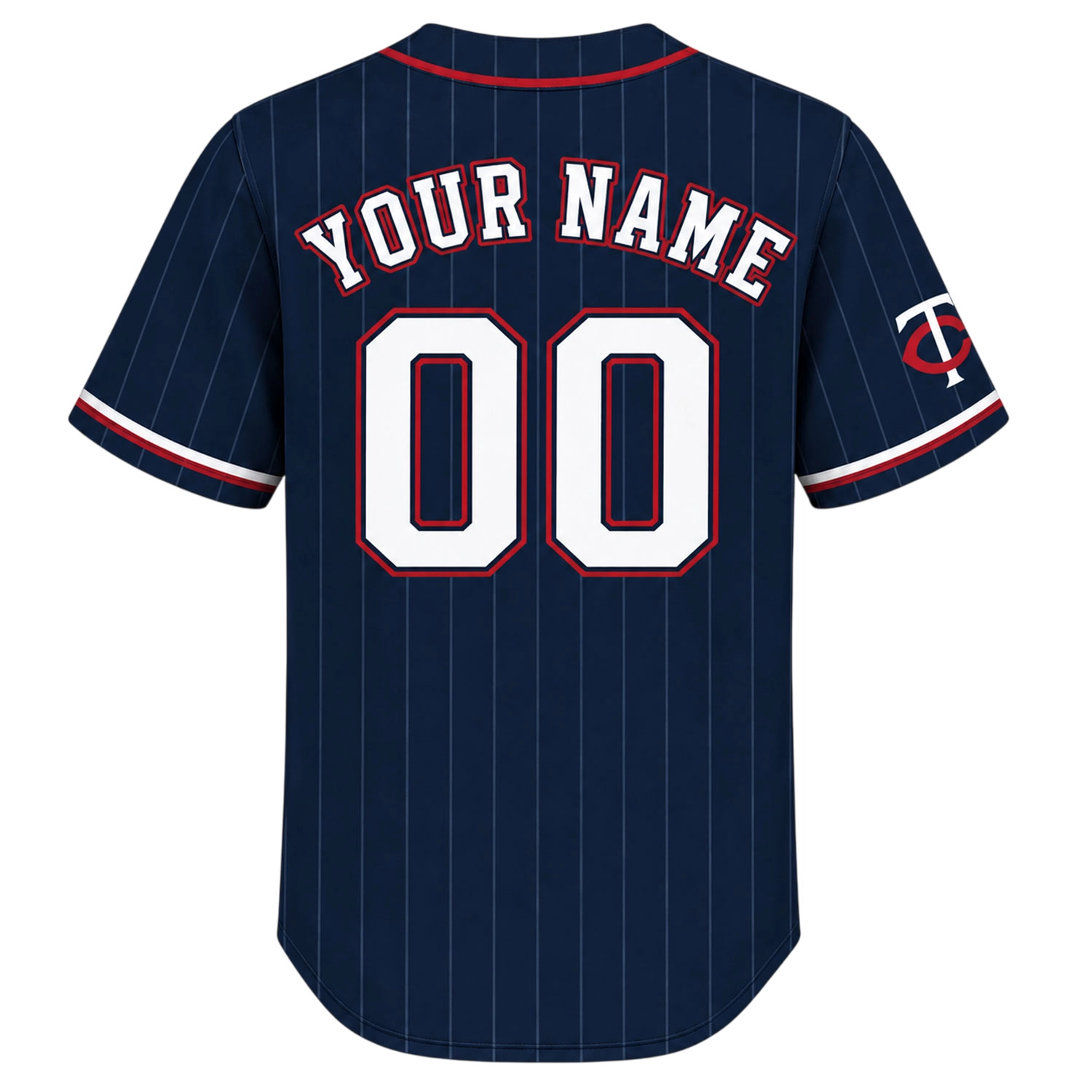 Minnesota Twins Custom Jersey Navy Pinstripe Brilliant