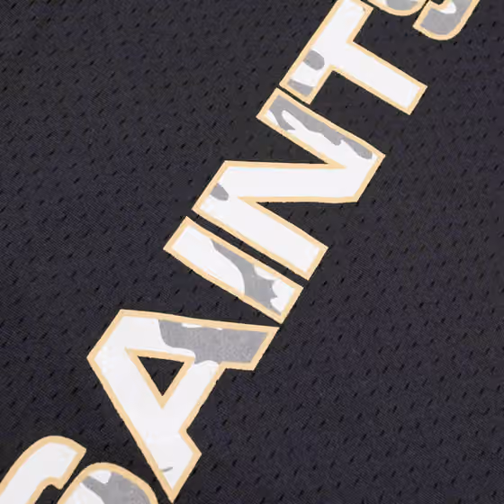 New Orleans Saints Mitchell & Ness Camo Reflective NFL Crew Mesh Jersey view 5