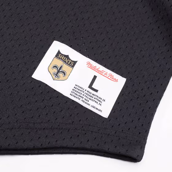 New Orleans Saints Mitchell & Ness Camo Reflective NFL Crew Mesh Jersey view 4