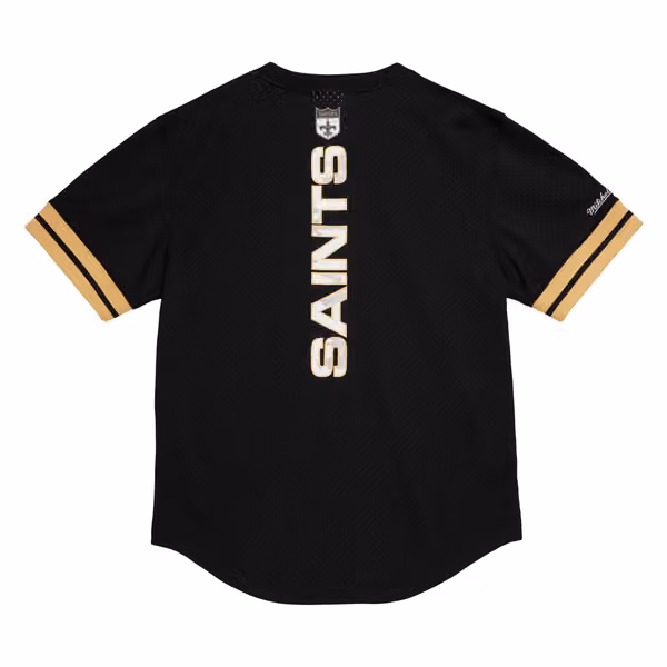 New Orleans Saints Mitchell & Ness Camo Reflective NFL Crew Mesh Jersey view 2