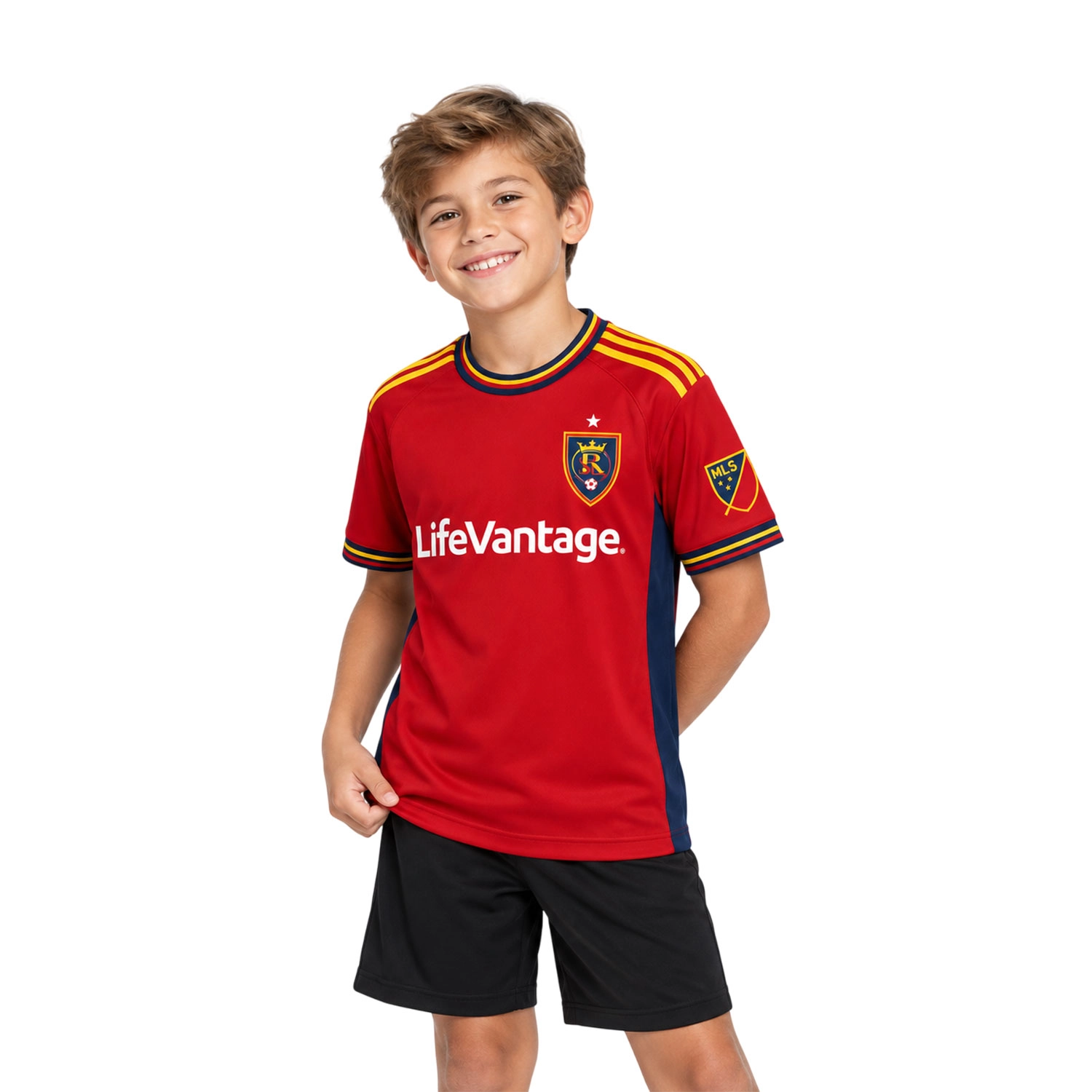 Real Salt Lake Red Custom Jersey Bold Adult Kids