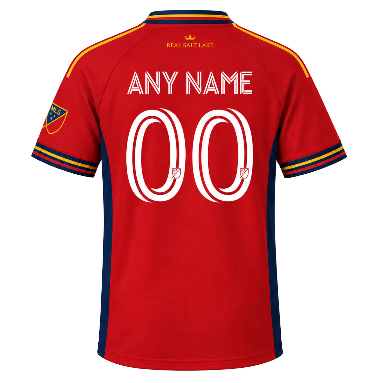Real Salt Lake Red Custom Jersey Bold Adult Kids
