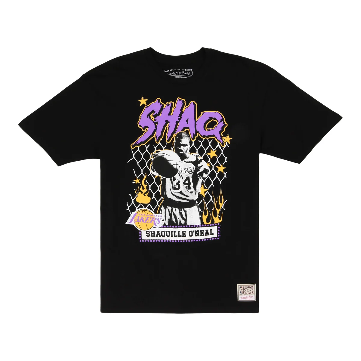NBA Mitchell & Ness NBA Street Player Tee - Los Angeles Lakers front view