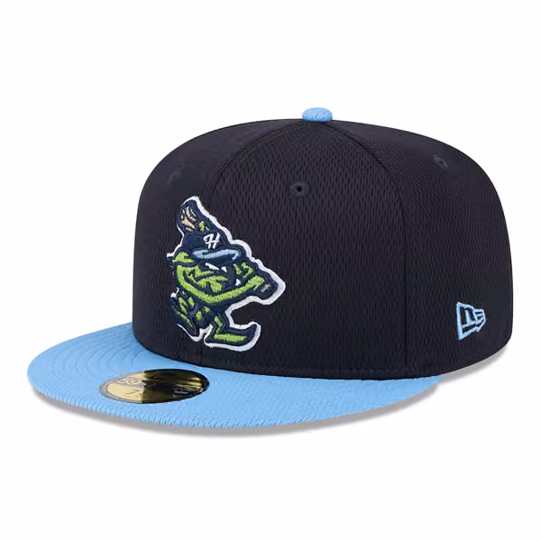 Hillsboro Hops MiLB Batting Practice Authentic 59FIFTY Fitted Cap Navy product photo