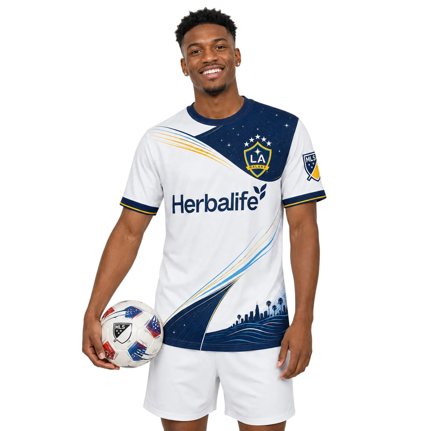 Custom LA Galaxy Soccer Kit – Legendary City Wave Design
