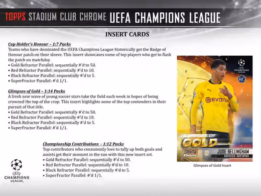 2020/21 Topps UEFA Stadium Club Chrome Champions League Soccer Hobby Box view 4
