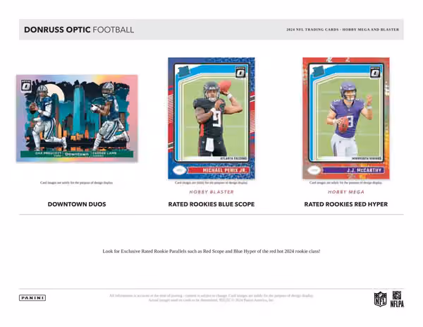 2024 Panini Donruss Optic NFL Football Value Fat-Pack Box view 3