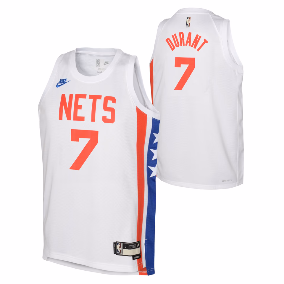 Kevin Durant #7 Brooklyn Nets Hardwood Classics Nike Swingman NBA Jersey (YOUTH) view 1