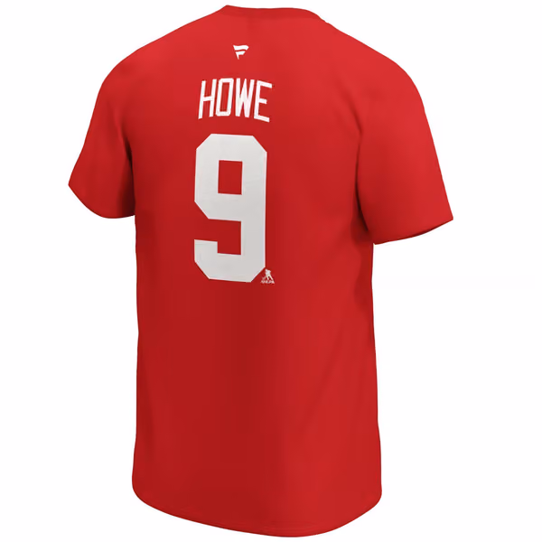 Gordie Howe #9 Detroit Red Wings Alumni Fanatics NHL T-Shirt Red view 3