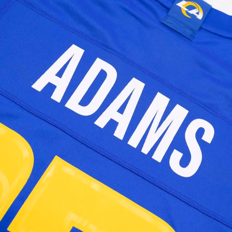 Davante Adams #17 Los Angeles Rams Nike Game NFL Jersey Blue view 4