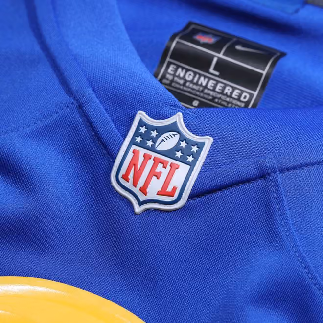 Davante Adams #17 Los Angeles Rams Nike Game NFL Jersey Blue view 5