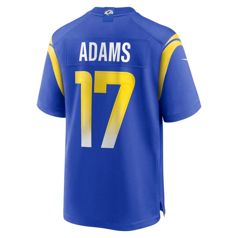 Davante Adams #17 Los Angeles Rams Nike Game NFL Jersey Blue view 3