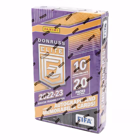 2022/23 Panini Donruss Elite FIFA Soccer Retail Box view 1