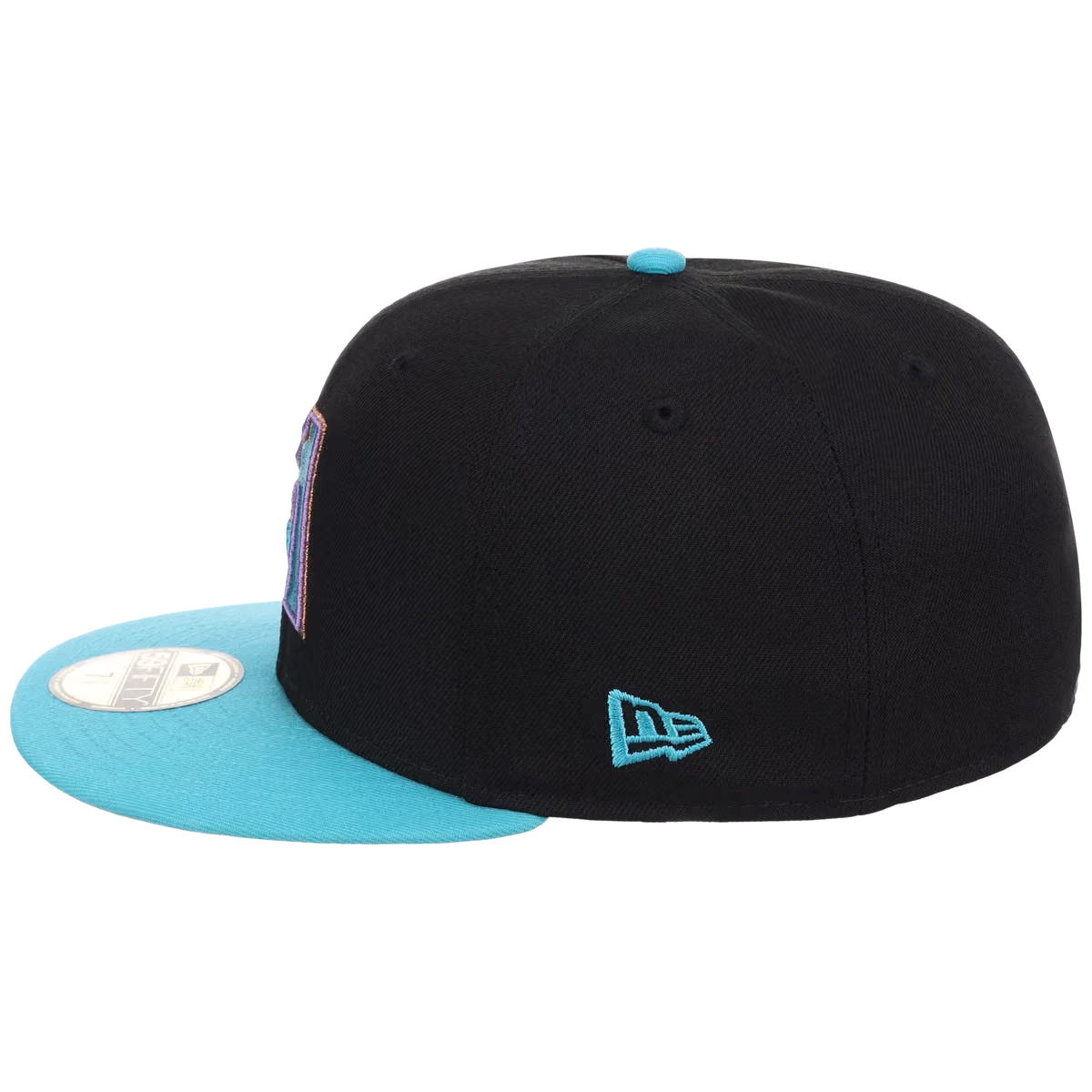 Arizona Diamondbacks MLB Cooperstown Authentic Collection New Era 59FIFTY (Black/Teal) detail view