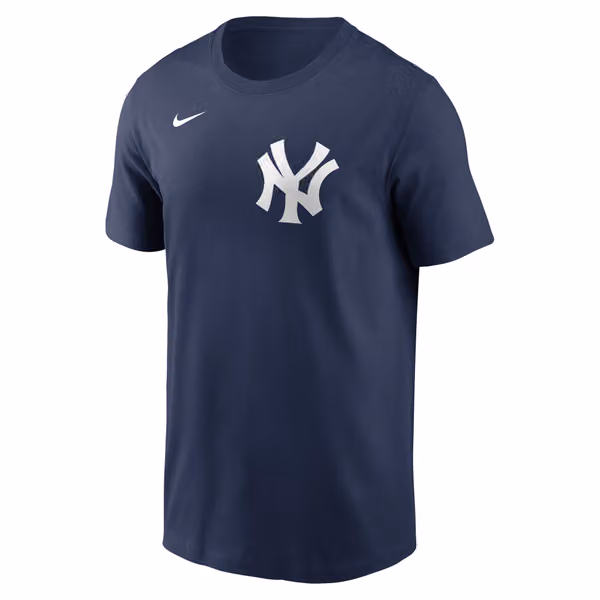 Aaron Judge #99 New York Yankees Player MLB T-Shirt Navy view 2