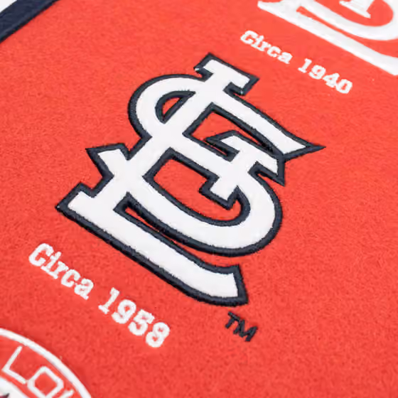 St. Louis Cardinals Logo Evolution MLB Wool Banner view 3