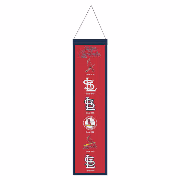St. Louis Cardinals Logo Evolution MLB Wool Banner view 1