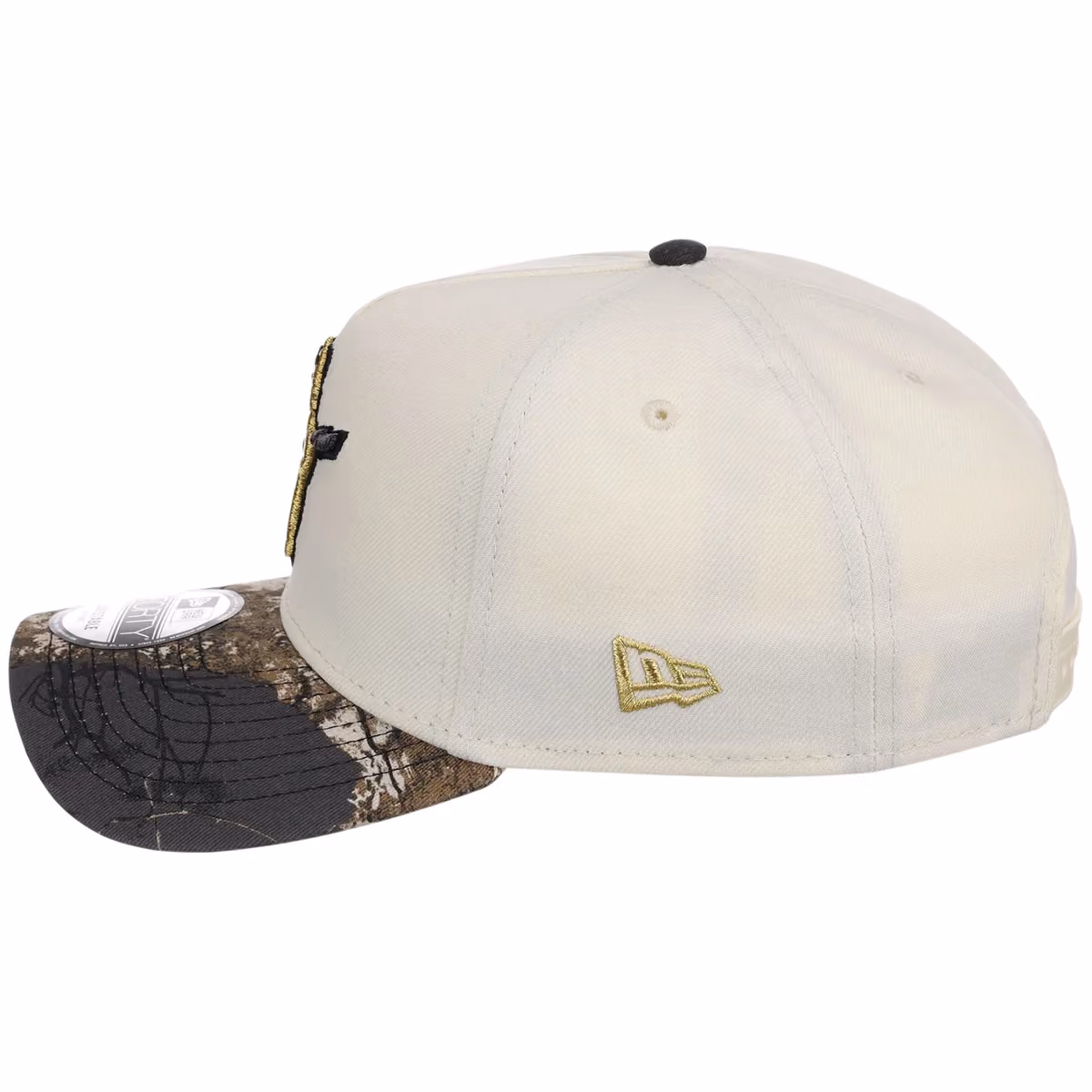 Chicago Cubs MLB Black Realtree Chrome New Era 9FORTY detail view