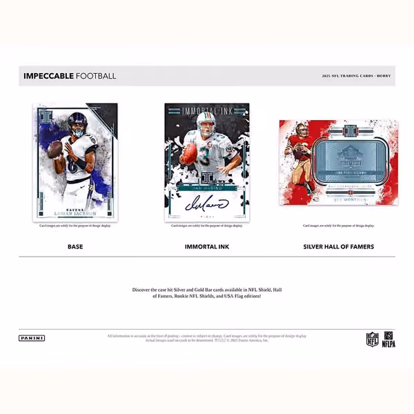 2025 Panini Impeccable Football NFL Hobby Box view 2