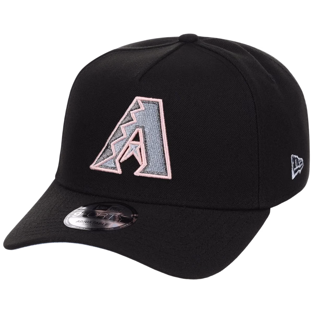Arizona Diamondbacks MLB Pewter Skies New Era 9FORTY A-Frame detail view