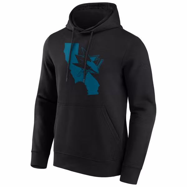 San Jose Sharks Hometown Fanatics NHL Hoodie Black view 1