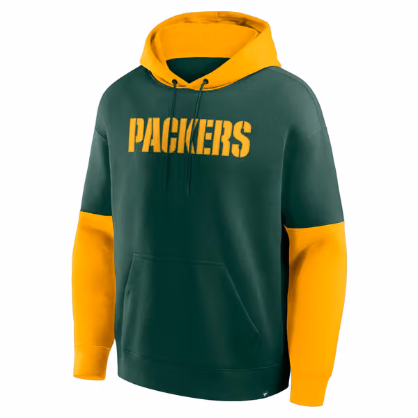 Green Bay Packers NFL Helmet Hoodie view 2