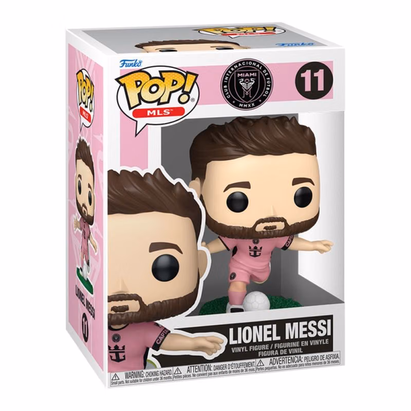 Funko POP! #11 Lionel Messi Inter Miami Vinyl MLS Figure (Pink Jersey) view 1
