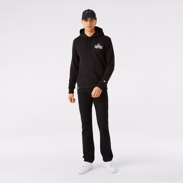 Los Angeles Clippers Neon Logo New Era NBA Hoodie Black view 2