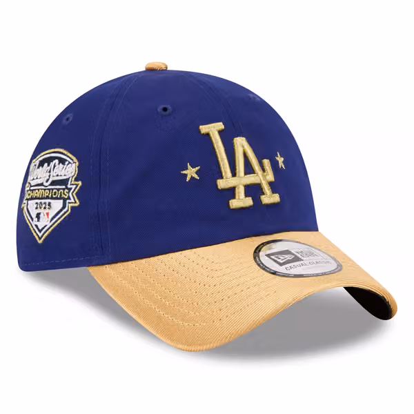 Los Angeles Dodgers Gold 2025 World Series Champions Casual Classic Adjustable MLB Cap product photo