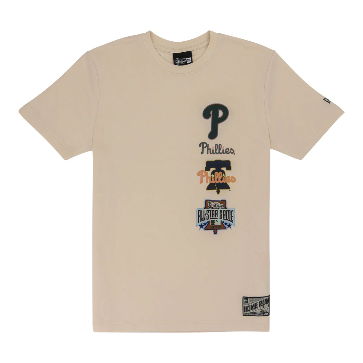 Philadelphia Phillies Spring Color Collection New Era Stacked Tee front view