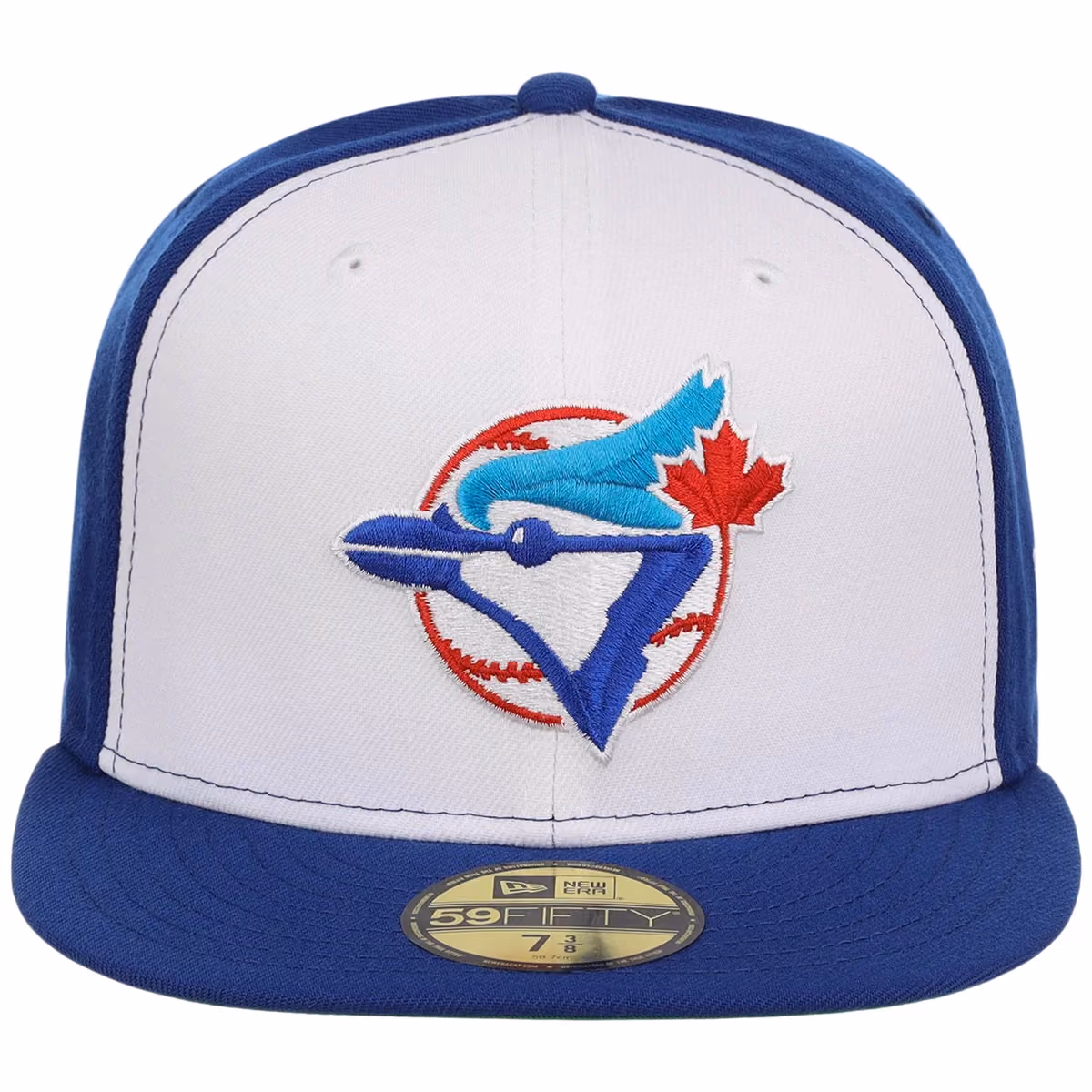 Toronto Blue Jays MLB Cooperstown Authentic Collection New Era 59FIFTY (White/Royal) detail view